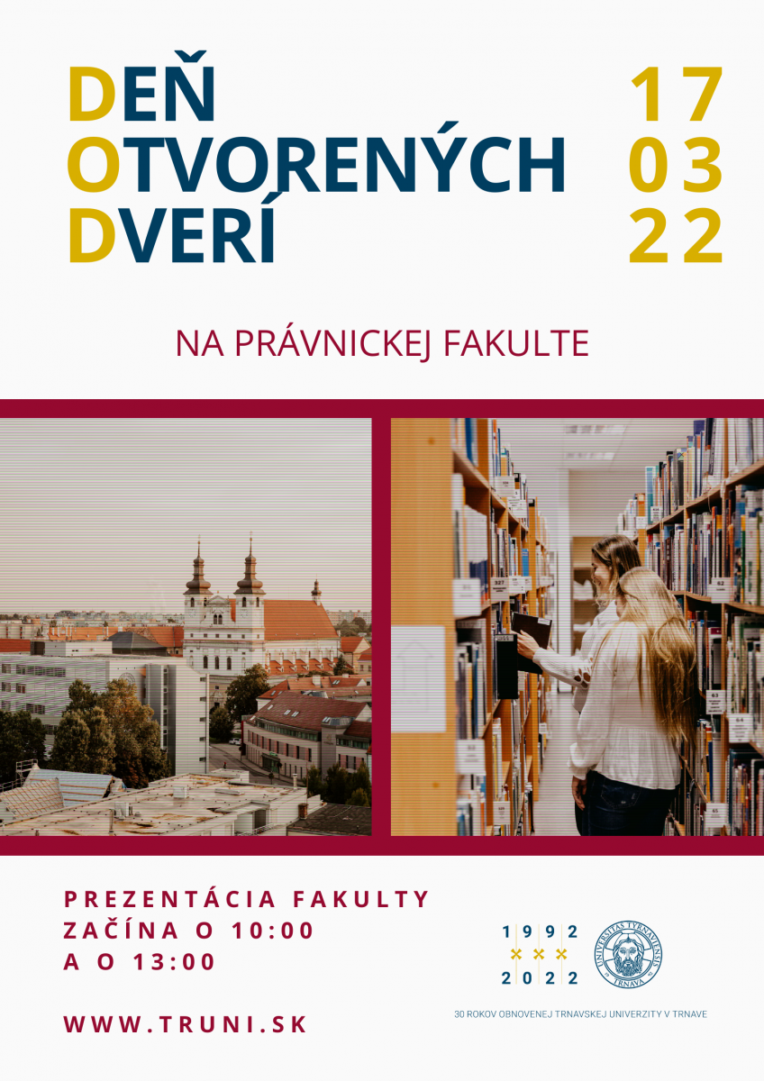 Deň otvorených dverí na právnickej fakulte 2022