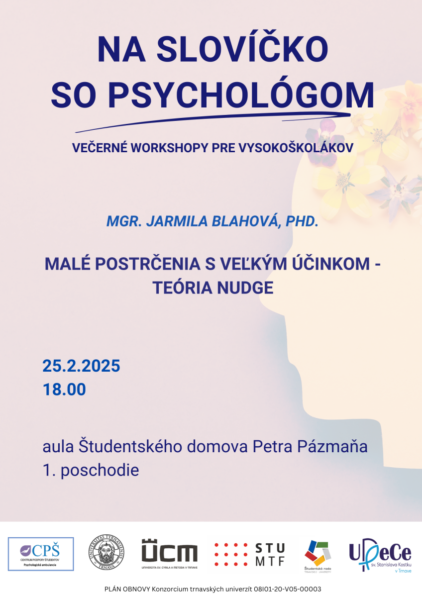 Na slovíčko so psychológom