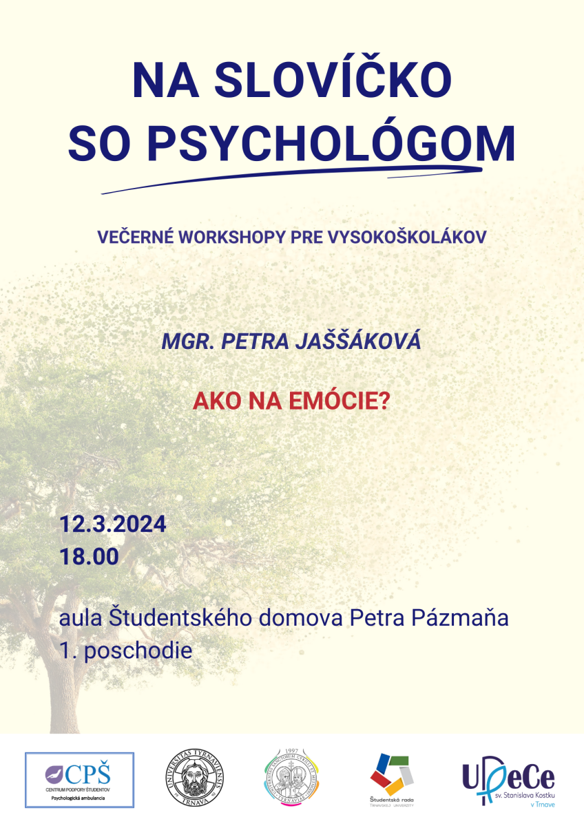 Na slovíčko so psychológom