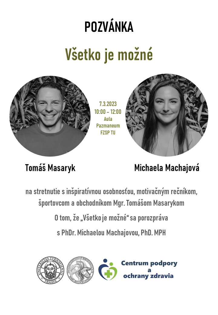Diskusia so športovcom Tomášom Masarykom