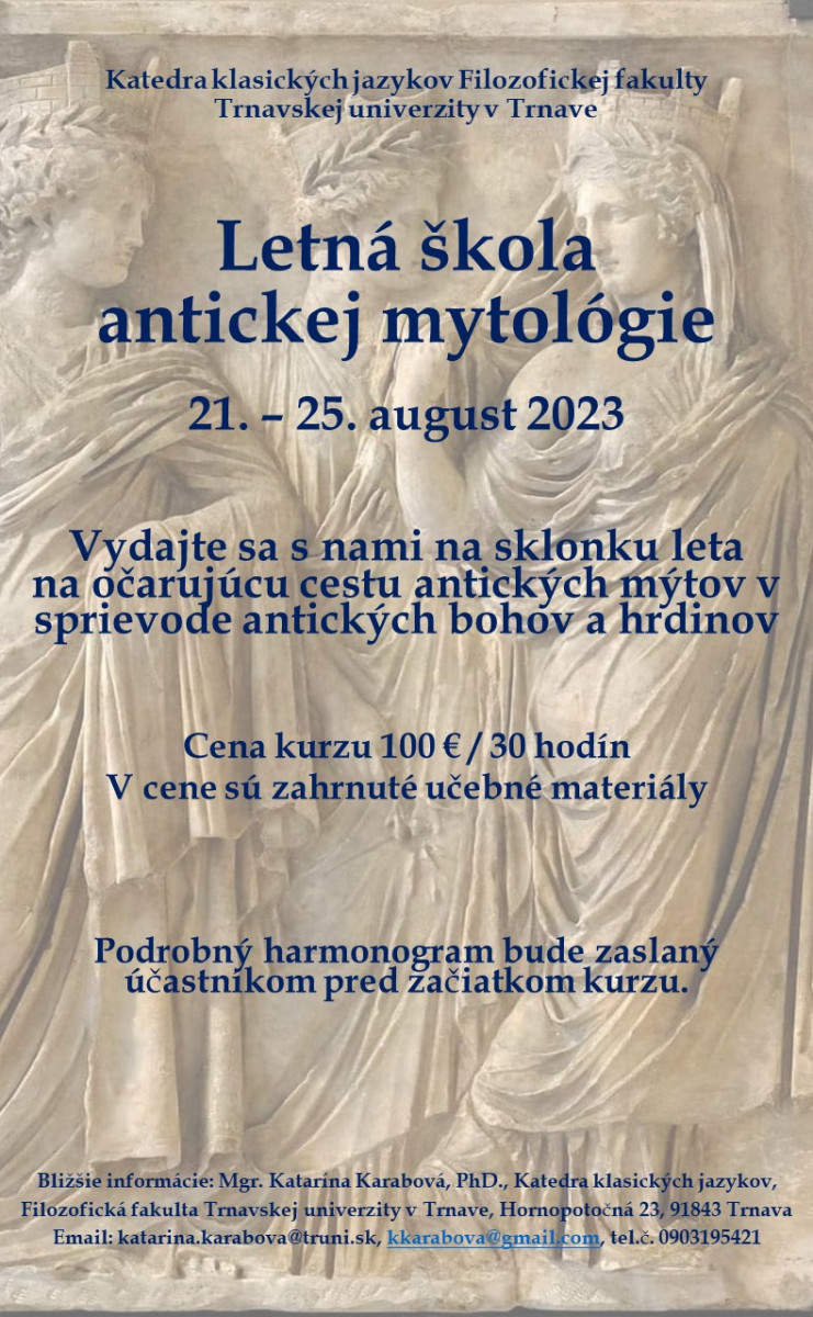  letná škola antickej mytológie