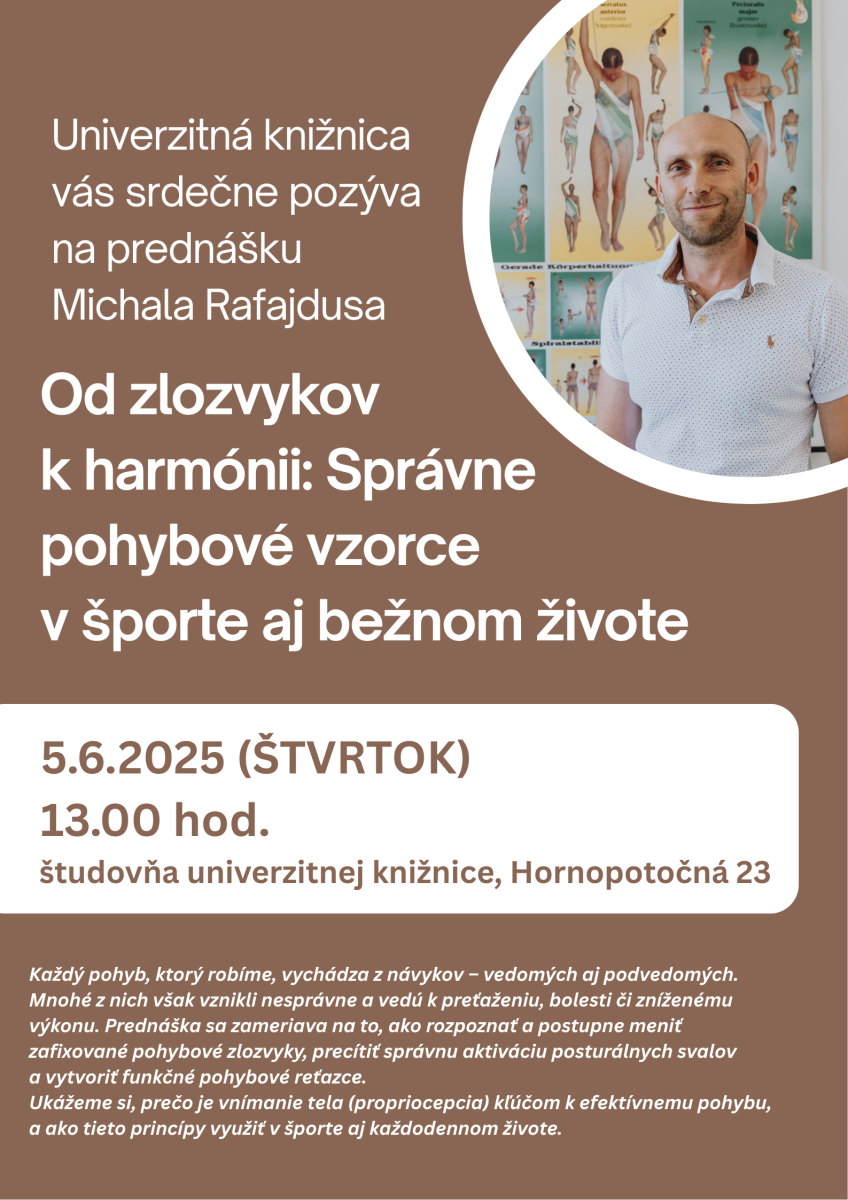 Správne pohybové vzorce - pozvánka