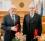 Čestní emeritní profesori- Miroslav Danaj a Ľubomír Held