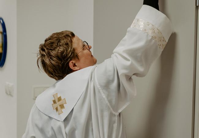 novoročné požehnanie budov a pracovníkov trnavskej univerzity, miloš lichner (foto TRUNI / Barbora Likavská)