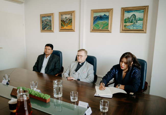 Milos Lichner, Donatus Kujur, Shristi Kala Chhetri