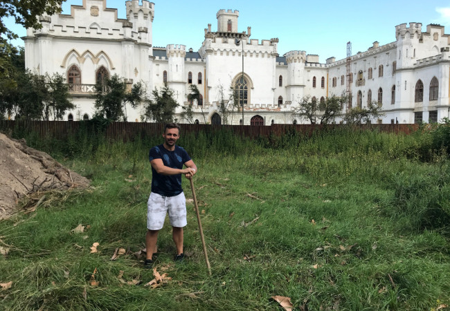 kaštieľ Rusovce, archeologický výskum 2018, Erik Hrnčiarik