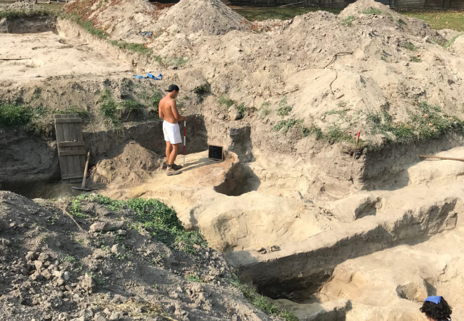 kaštieľ Rusovce, archeologický výskum 2018, Erik Hrnčiarik