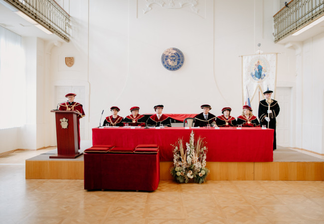 inaugurácia rektora Trnavskej univerzity, Trnava, marec 2025, Miloš Lichner