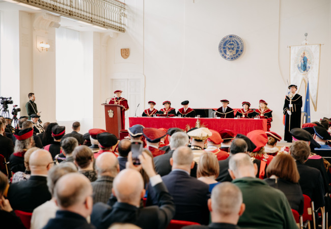 inaugurácia rektora Trnavskej univerzity, Trnava, marec 2025, Miloš Lichner