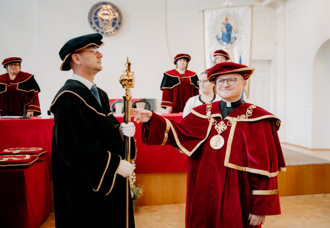 inaugurácia rektora Trnavskej univerzity, Trnava, marec 2025, Miloš Lichner