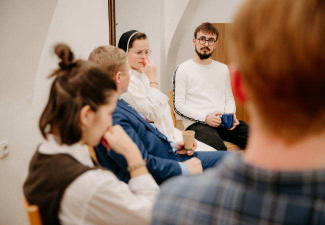 Káva s rektorom, teologická fakulta