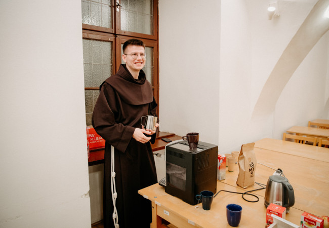 Káva s rektorom, teologická fakulta