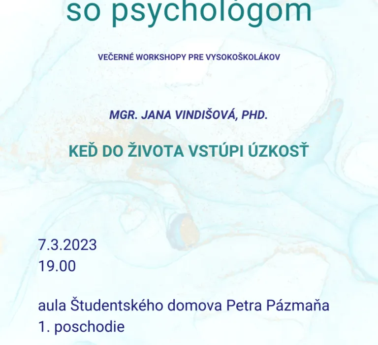 Na slovíčko so psychológom