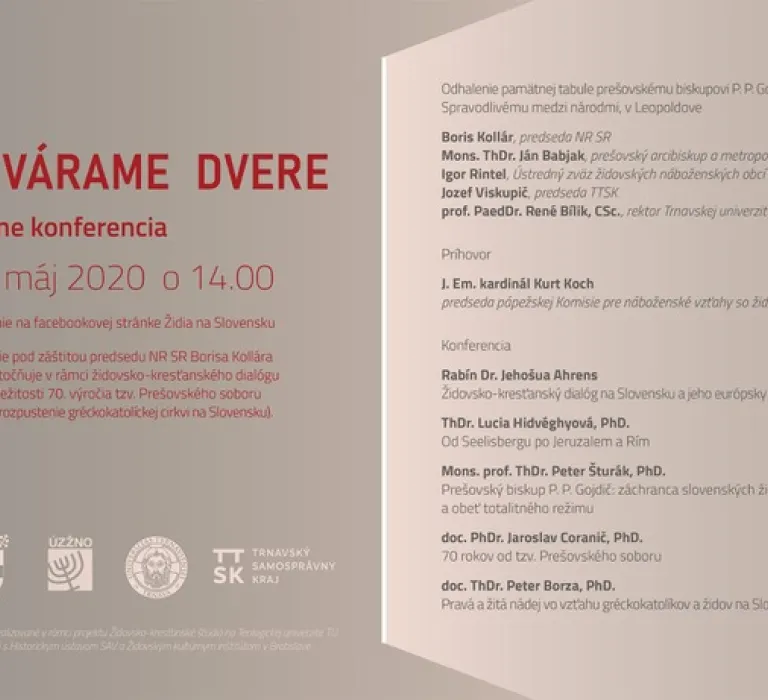 otvárame dvere online konferencia 2020