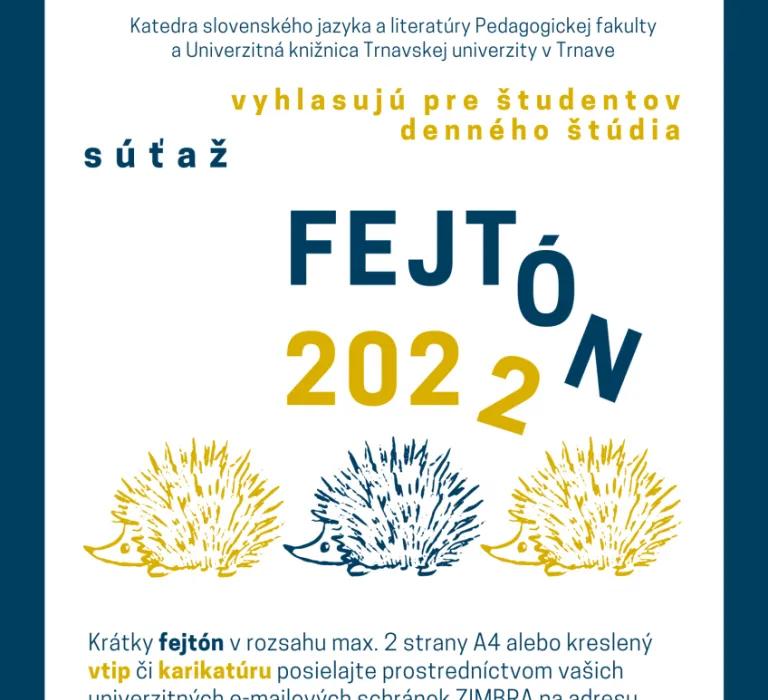 SÚŤAŽ FEJTÓN 2022