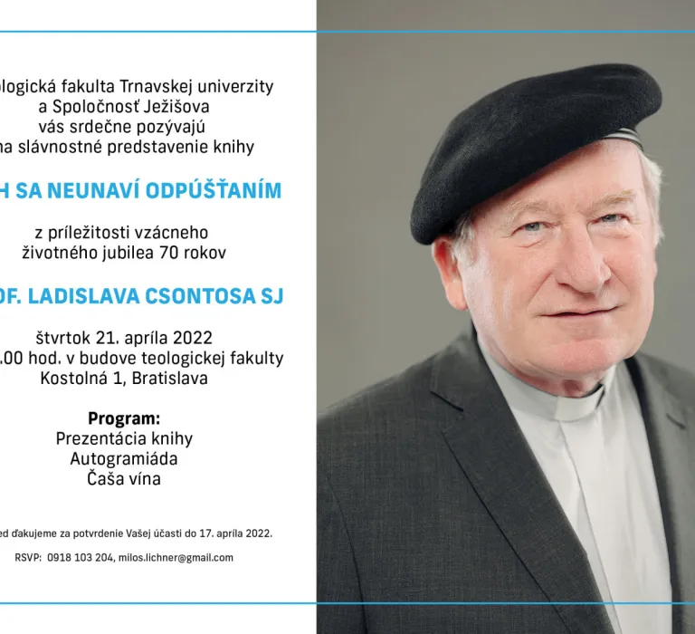 Prezentácia knihy rozhovorov s prof. Ladislavom Csontosom SJ