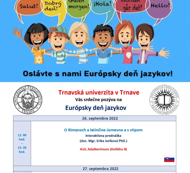 Európsky deň jazykov Trnava Trnavská univerzita