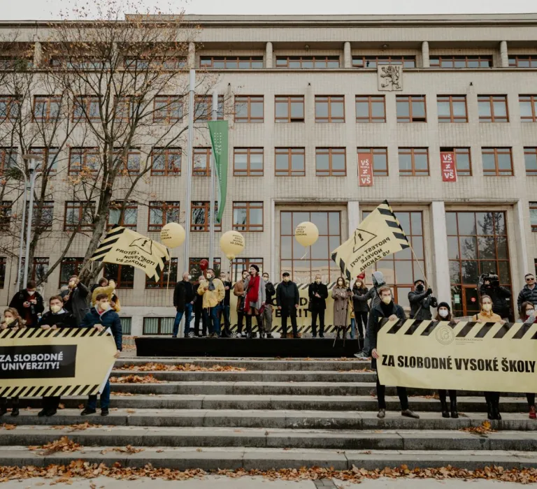 Protest proti novele VŠ zákona
