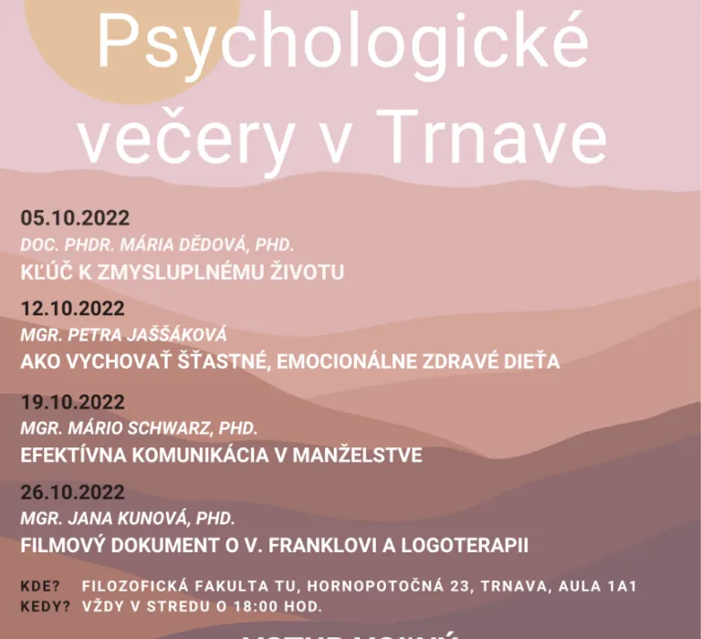 Psychologické večery v Trnave