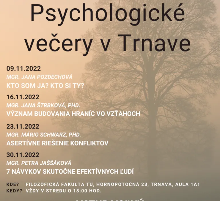 Psychologické večery v Trnave