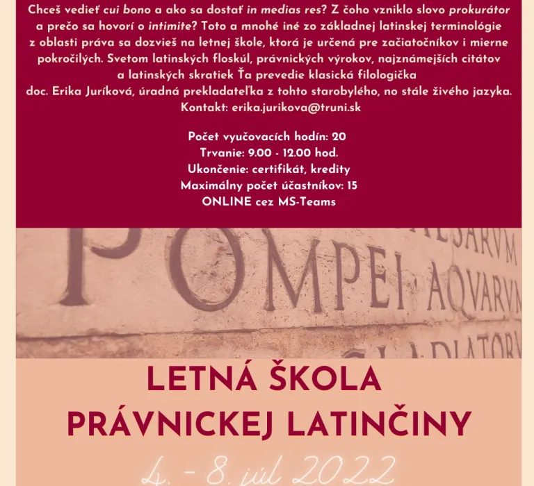 Letná škola latinčiny