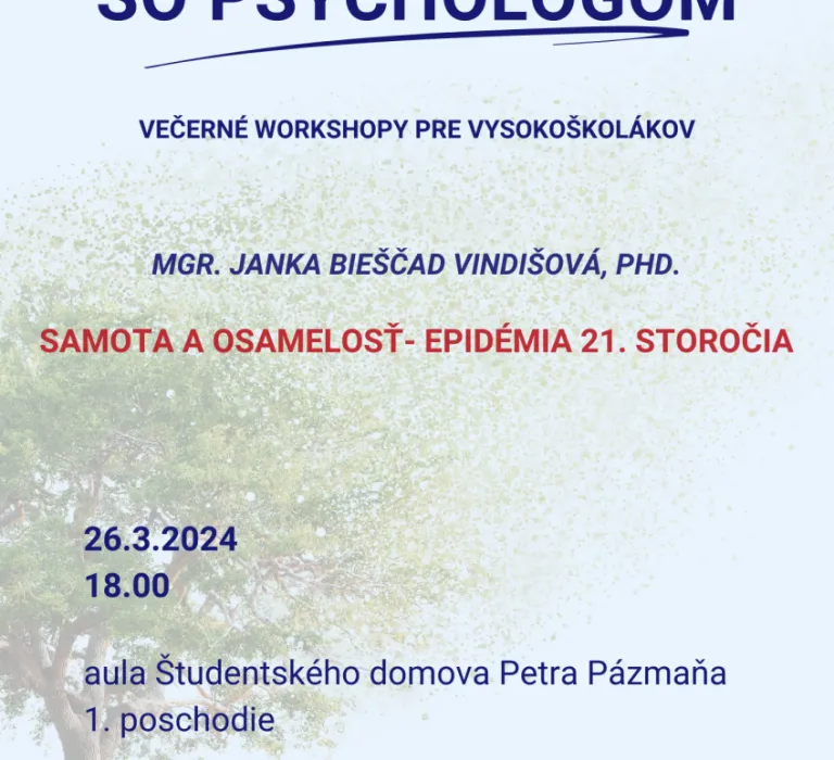 Na slovíčko so psychológom