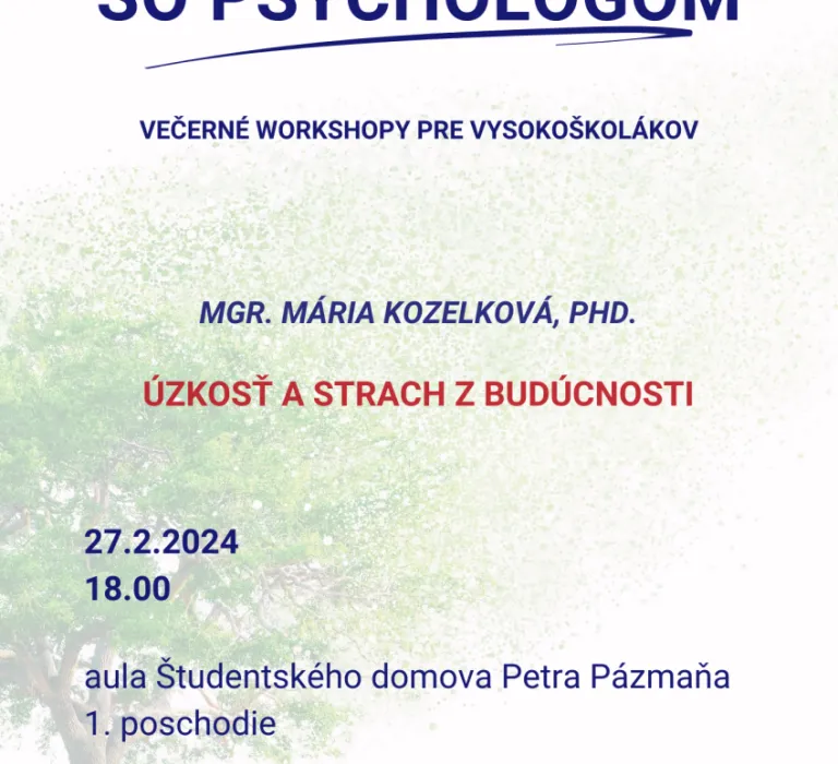 Na slovíčko so psychológom