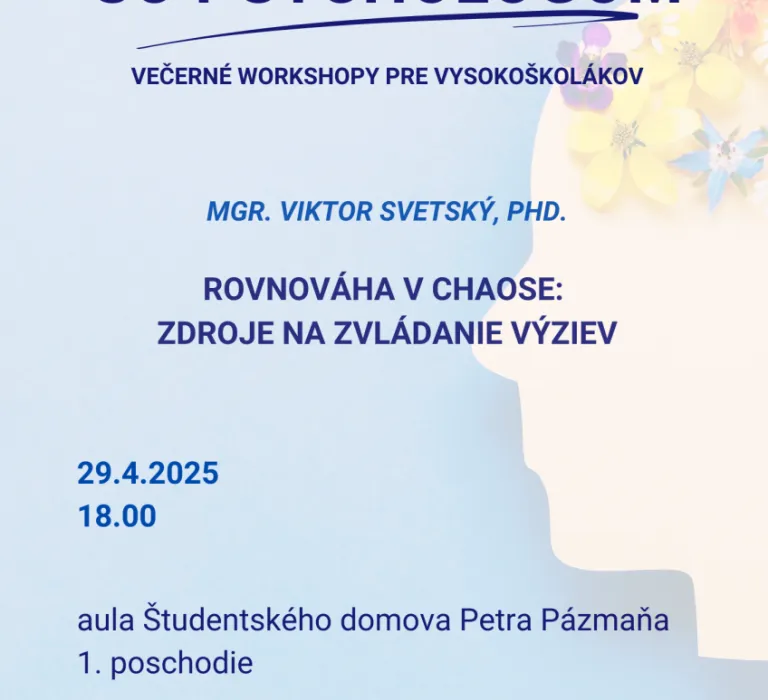Na slovíčko so psychológom
