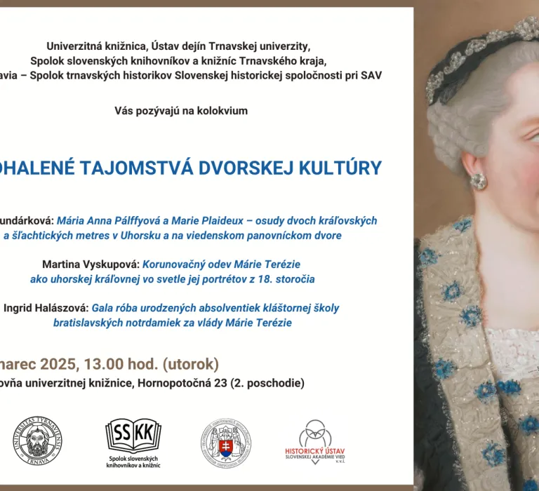 ODHALENÉ TAJOMSTVÁ DVORSKEJ KULTÚRY