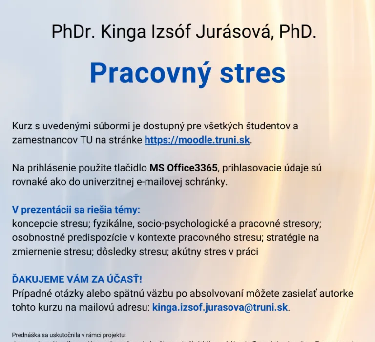 Pracovný stres