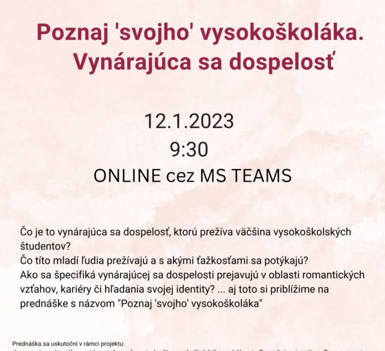 Prednáška projekt