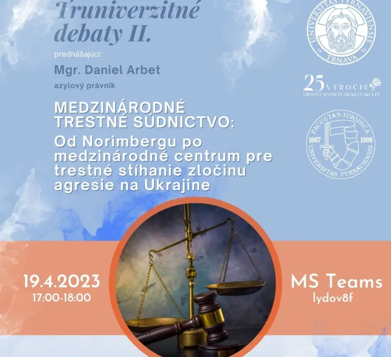 Medzinárodné trestné súdnictvo: Od Norimbergu cez medzinárodné centrum pre trestné stíhanie zločinu agresie na Ukrajine