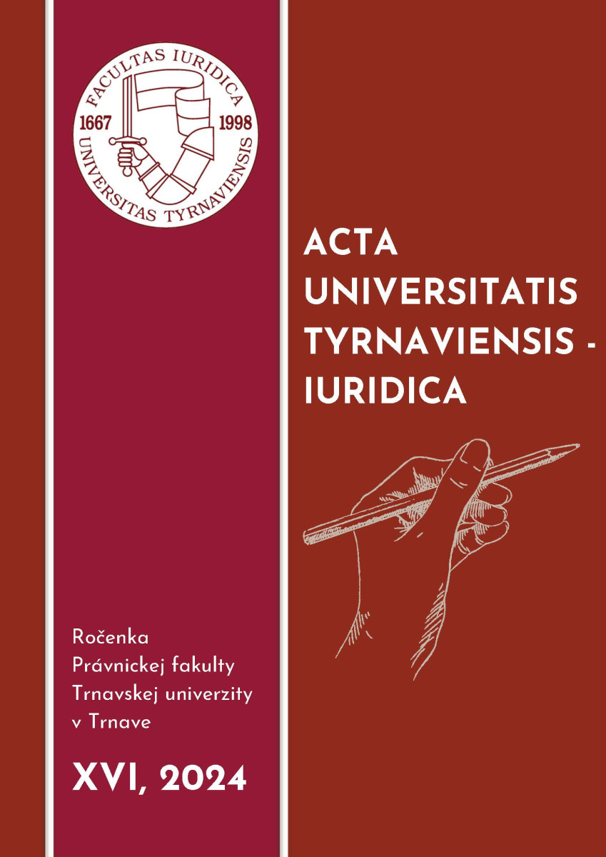 Acta Universitatis Tyrnaviensis - Iuridica 16